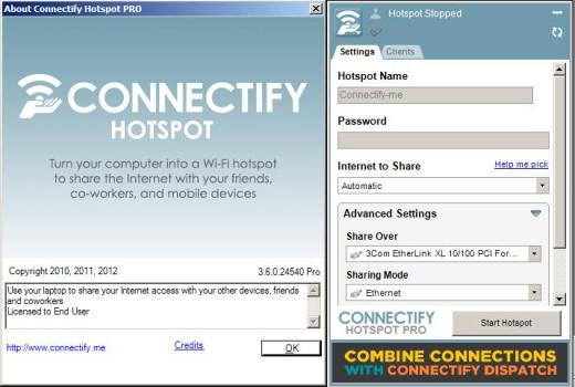 Connectify Hotspot Pro