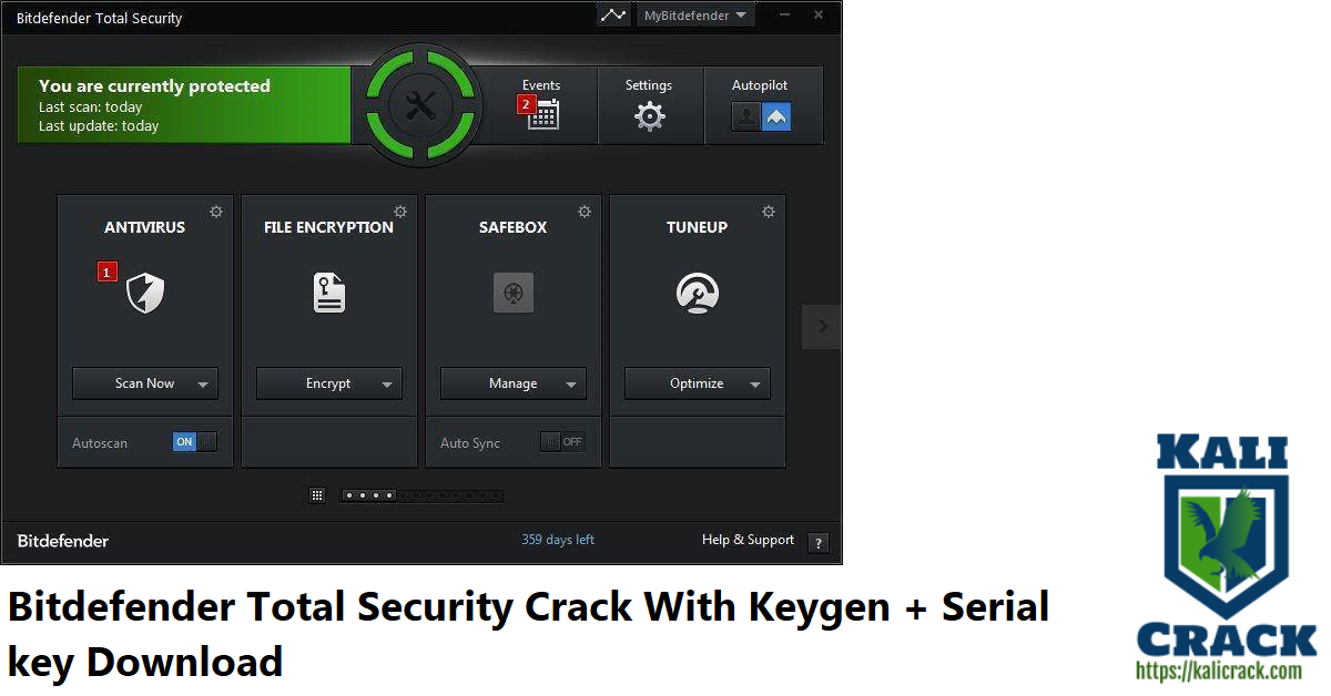 Bitdefender Total Security Crack With Keygen + Serial key Download