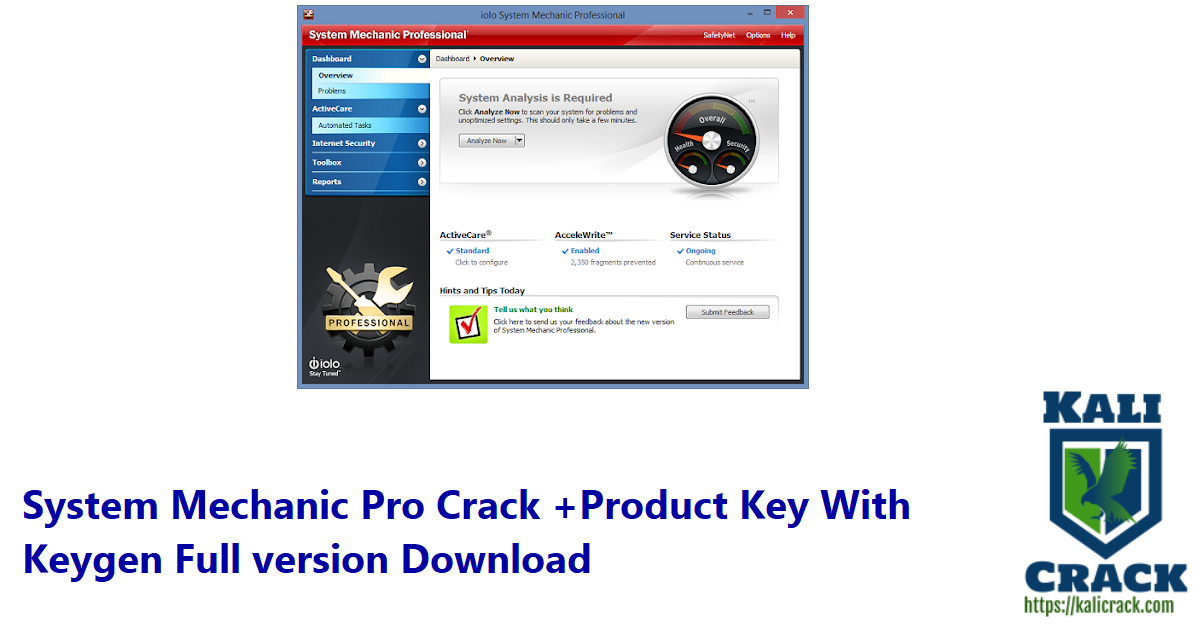 System Mechanic Pro Crack +Product Key With Keygen Full version Download