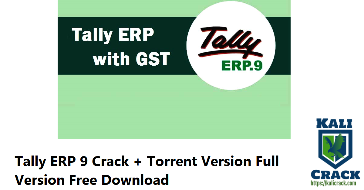 Tally ERP 9 Crack + Torrent Version Full Version Free Download