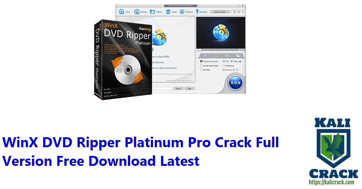 WinX DVD Ripper Platinum Pro Crack Full Version Free Download Latest