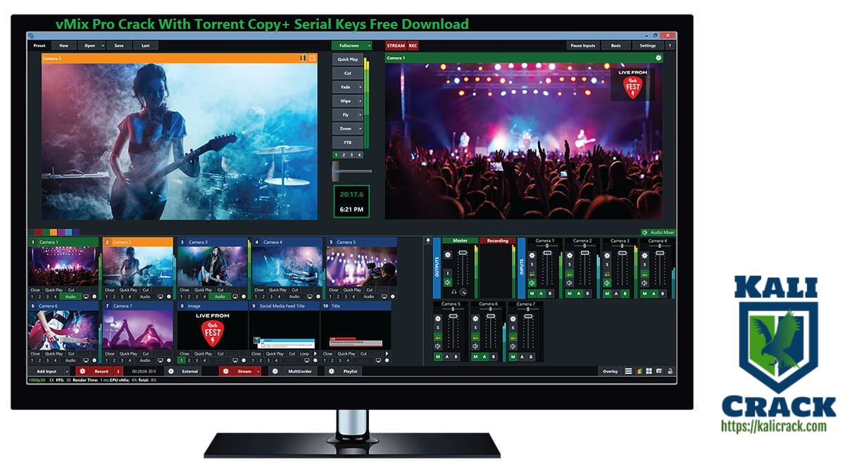 vMix Pro Crack With Torrent Copy+ Serial Keys Free Download