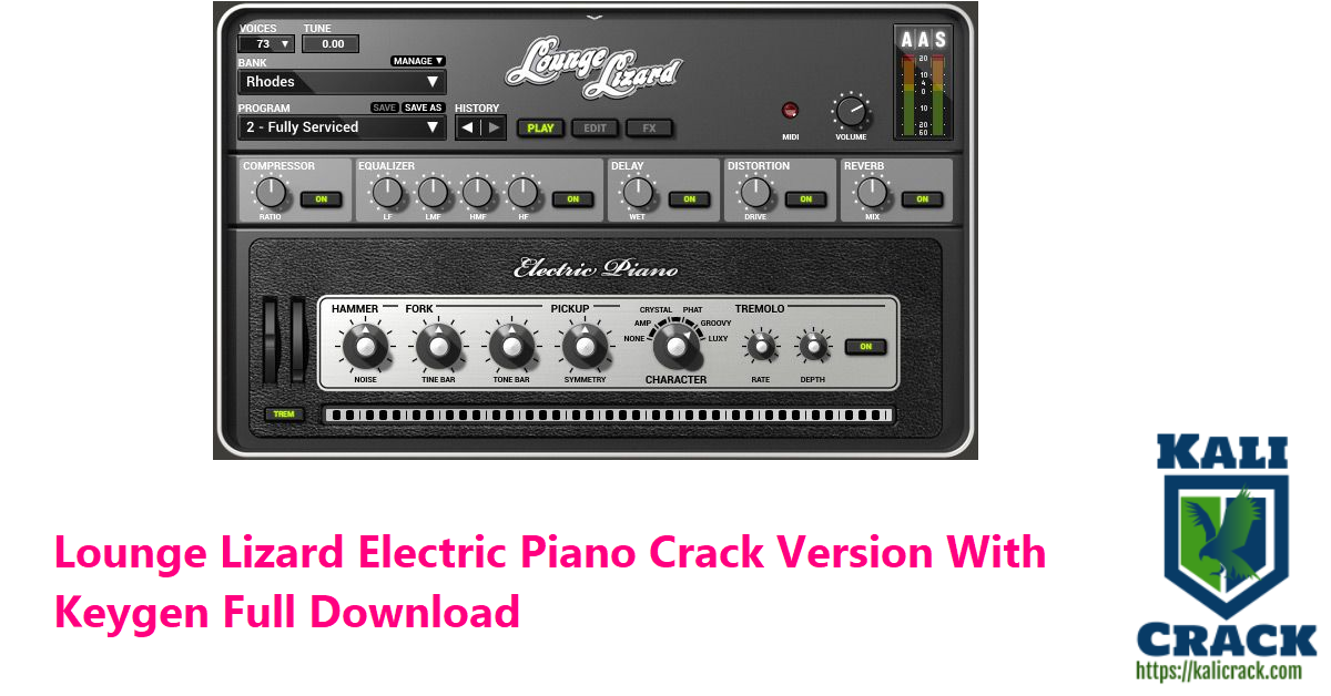 Lounge Lizard Electric Piano Crack Version With Keygen Full Download