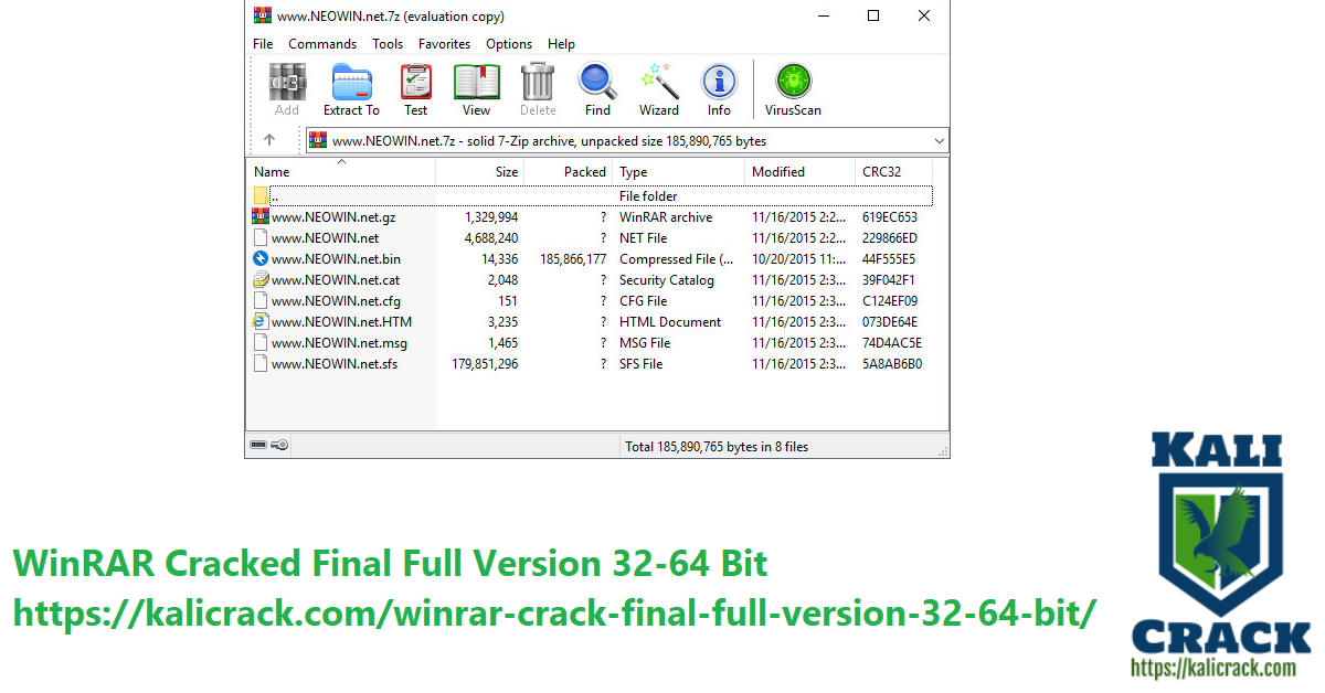 WinRAR Cracked Final Full Version 32-64 Bit