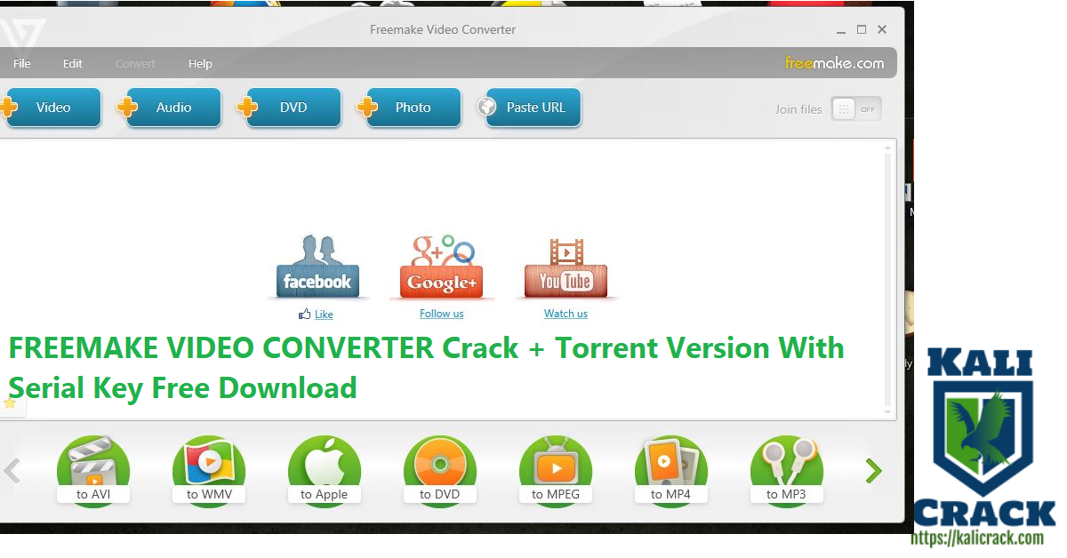 FREEMAKE VIDEO CONVERTER Crack + Torrent Version With Serial Key Free Download