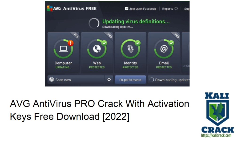 AVG AntiVirus PRO Crack With Activation Keys Free Download [2022]