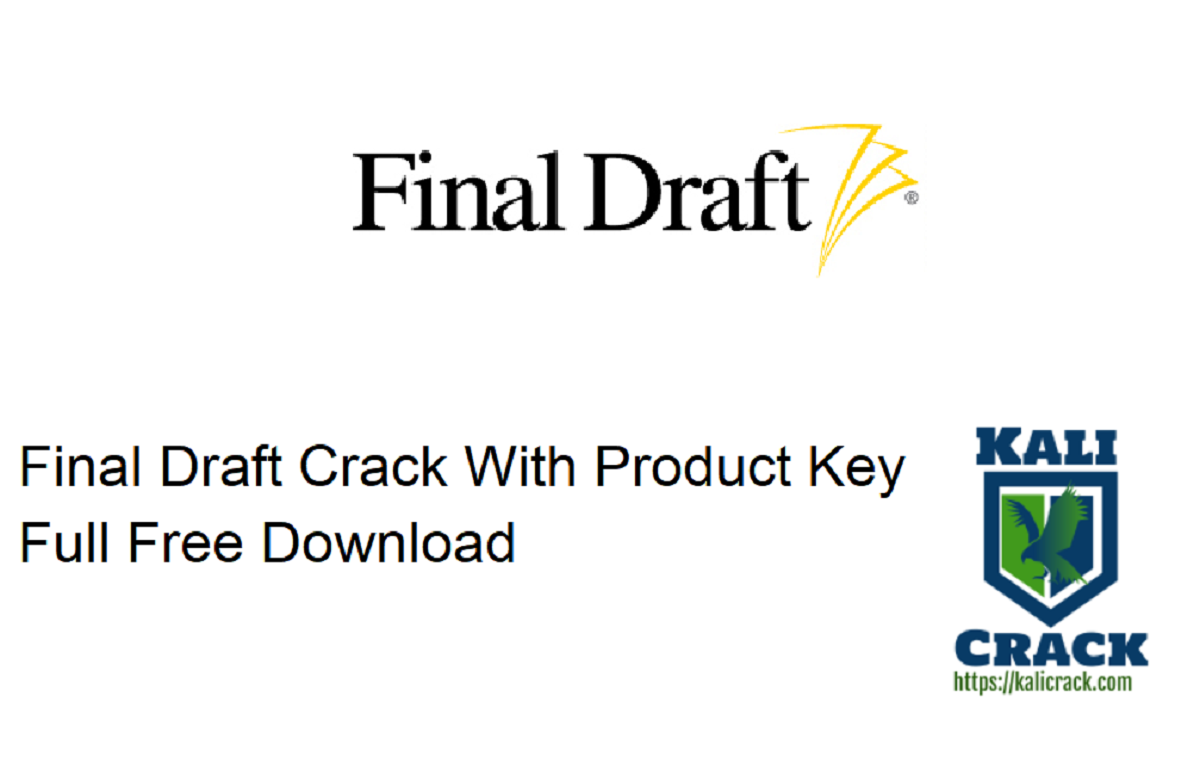 Final Draft Crack 